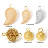 Bild von 1 Stück Messing Charms 18K Echtgold plattiert Rund Sternenstaub