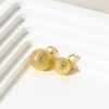 Bild von 1 Stück Messing Charms 18K Echtgold plattiert Rund Sternenstaub