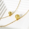 Bild von 1 Stück Messing Charms 18K Echtgold plattiert Rund Sternenstaub