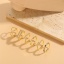 Immagine di 1 Pz Placcatura Sottovuoto Ecologica Elegante Stile Ins 14k Vero Oro Placcato Rame & Zircone Cubico Aperto Regolabile Doppi Anelli Anello Per Donne