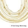 Picture of Eco-friendly Vacuum Plating 304 Stainless Steel Link Chain Necklace For DIY Jewelry Making 18K Real Gold Plated