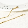 Picture of Eco-friendly Vacuum Plating 304 Stainless Steel Link Chain Necklace For DIY Jewelry Making 18K Real Gold Plated