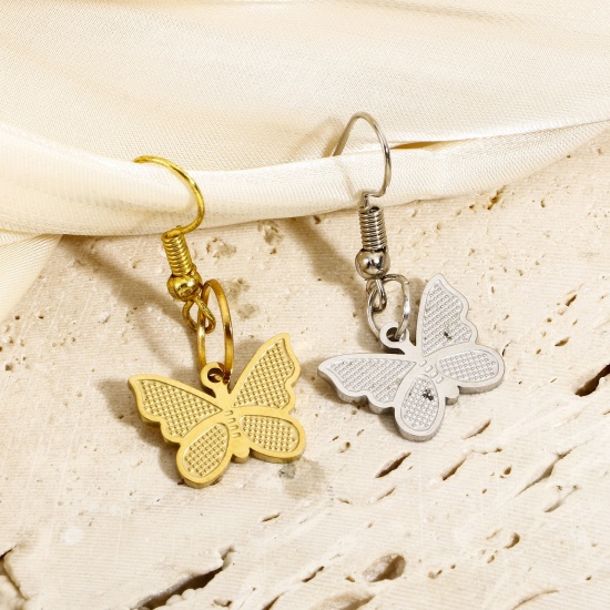 Picture of 304 Stainless Steel Stylish Charms Multicolor Butterfly Animal Dot