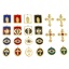 Immagine di 1 Pz 304 Acciaio Inossidabile Religione Charms Rettangolo Oro Placcato Multicolore Vergine Maria Smalto
