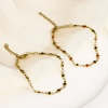Picture of Eco-friendly Vacuum Plating 304 Stainless Steel Handmade Link Chain Bracelets 18K Gold Plated Heart Double-sided Enamel 17cm(6 6/8") long