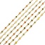 Immagine di 1 M Placcatura Sottovuoto 304 Acciaio Inossidabile Catena a Maglia Fatta a Mano Per Risultati di Creazione di Gioielli Fai-da-te Fatti a Mano Tondo Placcato Oro 18K Smalto a Doppia Faccia 4mm