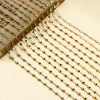 Picture of 1 M Vacuum Plating 304 Stainless Steel Valentine's Day Double-sided Enamel Handmade Link Chain For Handmade DIY Jewelry Making Findings Heart 18K Gold Plated 5mm