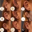 Picture of Copper Ins Style Non Piercing Clip-on Earrings Multicolor X Shape Clear Rhinestone