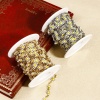 Picture of 304 Stainless Steel Handmade Link Chain For Handmade DIY Jewelry Making Findings Daisy Flower Double-sided Enamel 7.5mm