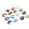 Picture of Lampwork Glass Ocean Jewelry Beads For DIY Jewelry Making Shell Multicolor Texture About 22mm x 16mm, Hole: Approx 2.5mm-1.5mm