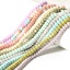 Image de 1 Enfilade Perles pour DIY Fabrication de Bijoux de Pendentife en Agate ( Naturel/Teint ) Hexagone Multicolore 7mm x 6mm