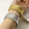 Picture of 304 Stainless Steel Bangles Bracelets Elastic 19cm(7 4/8") long