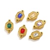 Immagine di 1 Pz Placcatura Sottovuoto Ecologica 304 Acciaio Inossidabile Pendenti Charms Connettori Geometrica Colore Oro 18K