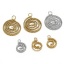 Bild von 2 Stück Umweltfreundlich 304 Edelstahl Charms Spiral