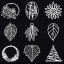 Image de 5 Pcs Pendentifs en 304 Acier Inoxydable Argent Mat Estampe en Filigrane
