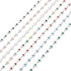 Picture of 304 Stainless Steel Handmade Link Chain For Handmade DIY Jewelry Making Findings Flower Silver Tone 6mm