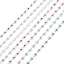 Immagine di 1 M 304 Acciaio Inossidabile Catena a Maglia Fatta a Mano Per Risultati di Creazione di Gioielli Fai-da-te Fatti a Mano Fiore Tono Argento 6mm