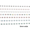 Picture of 304 Stainless Steel Handmade Link Chain For Handmade DIY Jewelry Making Findings Flower Silver Tone 6mm