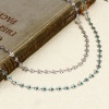Picture of 304 Stainless Steel Handmade Link Chain For Handmade DIY Jewelry Making Findings Flower Silver Tone 6mm
