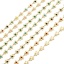 Immagine di 1 M Placcatura Sottovuoto 304 Acciaio Inossidabile Catena a Maglia Fatta a Mano Per Risultati di Creazione di Gioielli Fai-da-te Fatti a Mano Fiore Placcato Oro 18K 6mm