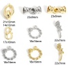 Picture of Brass Clasp Braided Rose Flower Real Gold Plated