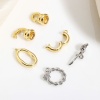 Picture of Brass Clasp Braided Rose Flower Real Gold Plated