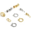 Picture of Brass Clasp Braided Rose Flower Real Gold Plated