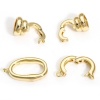 Picture of Brass Clasp Braided Rose Flower Real Gold Plated