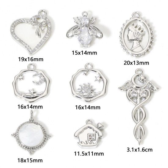 Picture of Brass Charms Real Platinum Plated                                                                                                                                                                                                                             