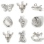Immagine di 2 Pz Ottone Charms Vero Platino Placcato