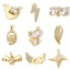 Picture of Brass Charms 18K Real Gold Plated