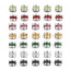 Image de 5 Pcs Perles pour DIY Fabrication de Bijoux 1 Trou Pierres de Naissance en 304 Acier Inoxydable Tube Argent Mat à Strass Coloré