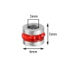 Picture of 304 Stainless Steel Birthstone Beads For DIY Jewelry Making Single Hole Tube Silver Tone Multicolor Rhinestone