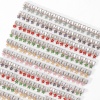 Image de 1 Pièce Bracelet à Maillons Breloques Italiens Accessories de Fabrication de Bracelets Bijoux DIY en 304 Acier Inoxydable Argent Mat Rectangle Fleurs avec Pendentif 10mm x 9mm