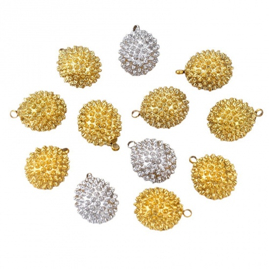 Immagine di 1 Pz Ecologico 304 Acciaio Inossidabile Charms Frutto Durian 3D 15.5mm x 12mm