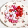 Image de 10 Pcs Perles pour DIY Fabrication de Bijoux en Acrylique La Saint Valentin Rose Couleur Mélangée Au Hasard Cœur Léopard Couleur AB