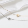 Picture of Brass Geometric European Style Large Hole Charm Beads Real Gold Plated Wheel Micro Pave Clear Rhinestone