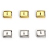Image de 10 Pcs Bracelet à Maillons Breloques Italiens Accessories de Fabrication de Bracelets Bijoux DIY en 304 Acier Inoxydable Rectangle avec Boucle 10mm x 9mm