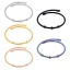 Immagine di 1 Pz Placcatura Sottovuoto Ecologica 304 Acciaio Inossidabile Braccialetti Espandibili Tondo Regolabile 23cm Lunghezza