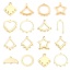 Immagine di 2 Pz Ottone Geometrico Lampadario Connettore Poroso Accessori 14k Vero Oro Placcato