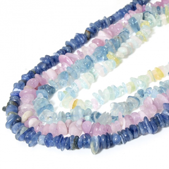 Picture of (Grade A) Gemstone ( Natural ) Loose Beads For DIY Charm Jewelry Making Chip Beads Multicolor