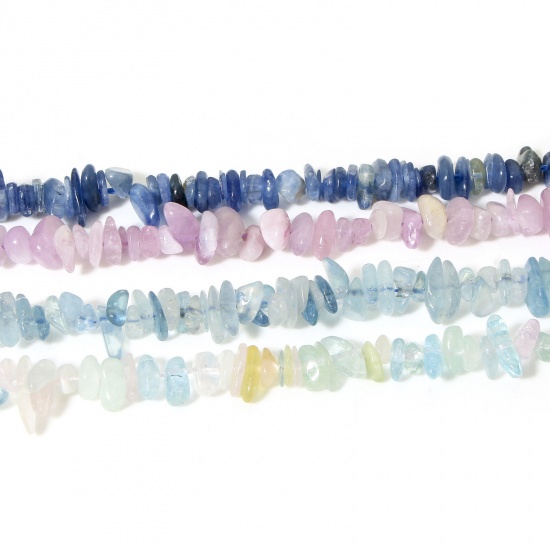Picture of (Grade A) Gemstone ( Natural ) Loose Beads For DIY Charm Jewelry Making Chip Beads Multicolor