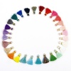 Image de 20 PCs Polyester Tassel Charms Tassel Multicolor 24mm
