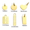 Image de 304 Stainless Steel Geometric Charms Gold Plated Ruler Number