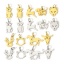 Picture of Eco-friendly 304 Stainless Steel Cute Charms Multicolor Animal Head Portrait Hollow
