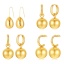 Bild von 1 Pair Eco-friendly Dainty Real Gold Plated 304 Stainless Steel Ball Earrings For Women Gift