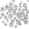 Image de 100 PCs 304 Stainless Steel Beads Caps Disc Silver Tone