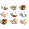 Image de 20 PCs Wood Spacer Beads For DIY Charm Jewelry Making Round Multicolor About 16mm Dia., Hole: Approx 3.4mm