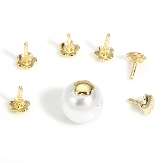 Picture of Brass Beads Caps 14K Real Gold Plated                                                                                                                                                                                                                         