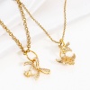 Picture of Brass Pearl Pendant Connector Bail Pin Cap 14K Real Gold Plated